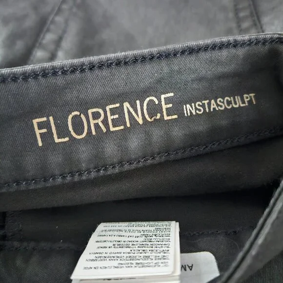 DL1961 Florence Insta Sculpt Epiphany Black Coated Moto Skinny Jean 30 - Picture 7 of 9